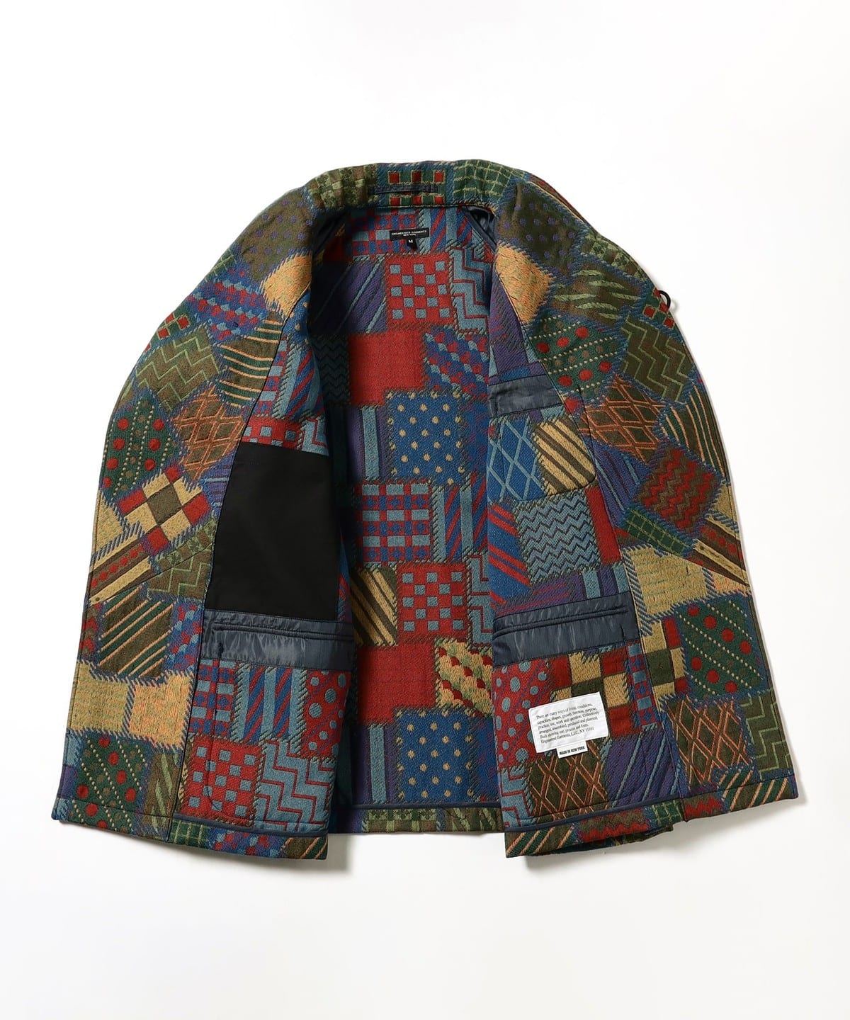 【ENGINEERED GARMENTS】パッチワークジャケット M BEAMS PLUS（ビームス プラス）ENGINEERED GARMENTS / SMOKING JACKET