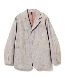 ts(s) / Uneven Jacquard Cotton Twill Cloth 4+1 Patch Pocket Jacket