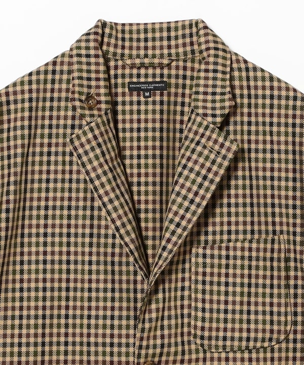 ENGINEERED GARMENTS / LOITER JACKET - BROWN/OLIVE HEAVY GUNCLUB CHECK