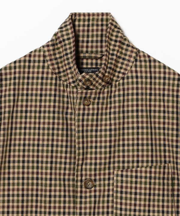 ENGINEERED GARMENTS / LOITER JACKET - BROWN/OLIVE HEAVY GUNCLUB CHECK