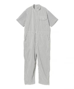 ENGINEERED GARMENTS / Coverall Suit - Navy Cotton Seersucker Stripe