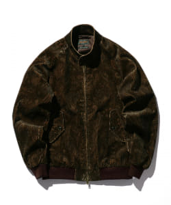 ▲BEAMS PLUS / コーデュロイ ペイズリープリント ハリントン ジャケット