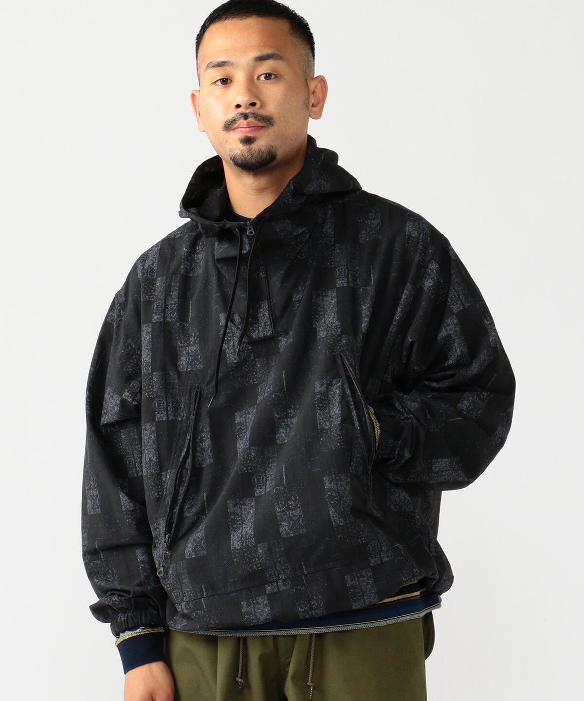 BEAMS PLUS [BEAMS PLUS] BEAMS PLUS / Geometric print anorak parka 