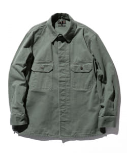 ▲BEAMS PLUS / ヘリンボーン ミリタリー シャツ ジャケット