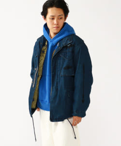 ▲【予約・イベント限定】REMI RELIEF × BEAMS PLUS / 別注 M-65 フィールド ジャケット デニム ①