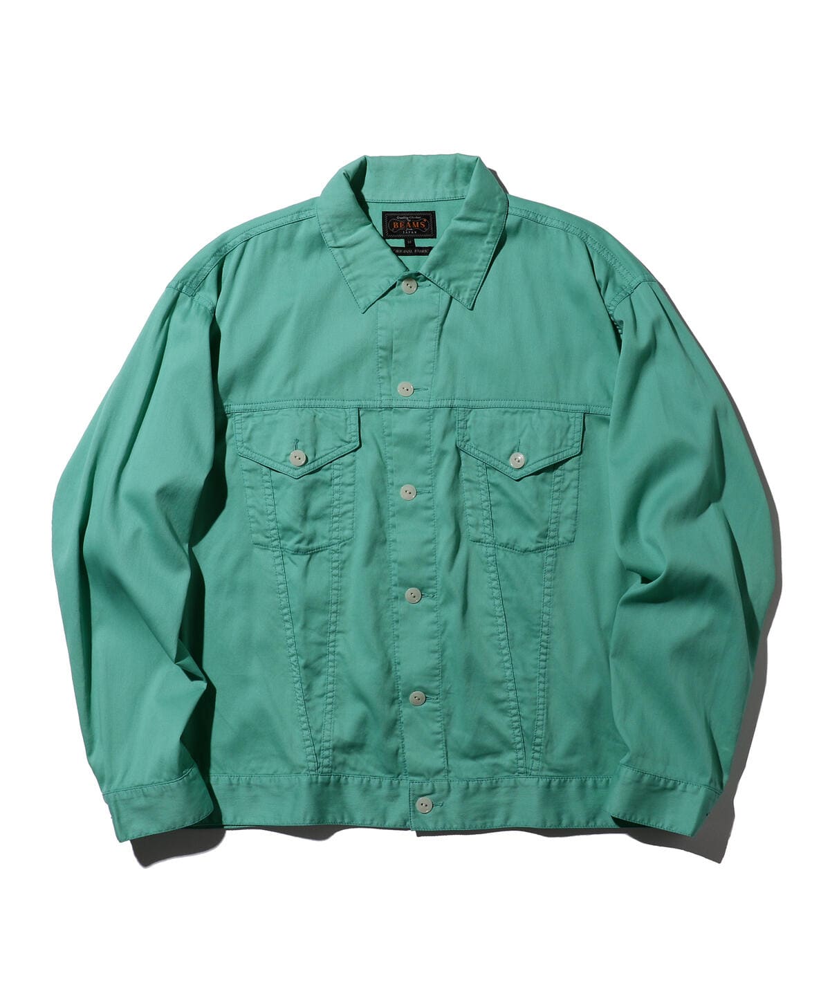 ガーメント ダイ ピケ トラッカー ジャケット ブルゾン MEN MINT. GRN S ガーメント ダイ ピケ トラッカー ジャケット ブルゾン MEN MINT. GRN S