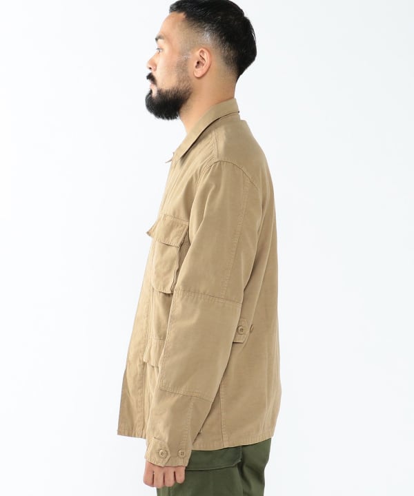 BEAMS PLUS（ビームス プラス）REMI RELIEF × BEAMS PLUS / 別注 Military Shirt Jacket  Cotton（ブルゾン ミリタリージャケット）通販｜BEAMS