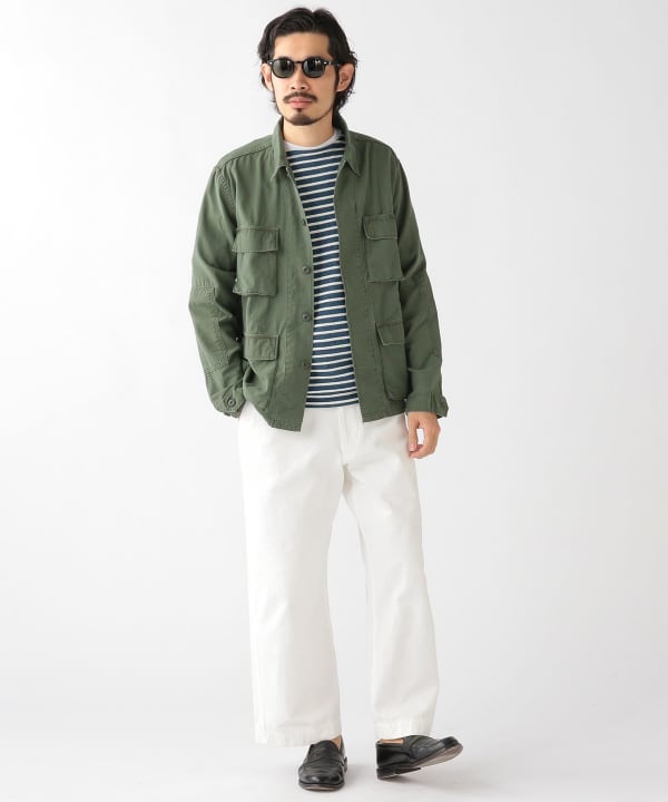 BEAMS PLUS（ビームス プラス）REMI RELIEF × BEAMS PLUS / 別注 Military Shirt Jacket  Cotton（ブルゾン ミリタリージャケット）通販｜BEAMS