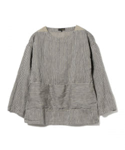 ▲MOJITO / Santiago Smock Linen Stripe