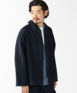 ▲POST OVERALLS / #2114R NAVY-BLU-R HBDI Herringbone Denim Indigo