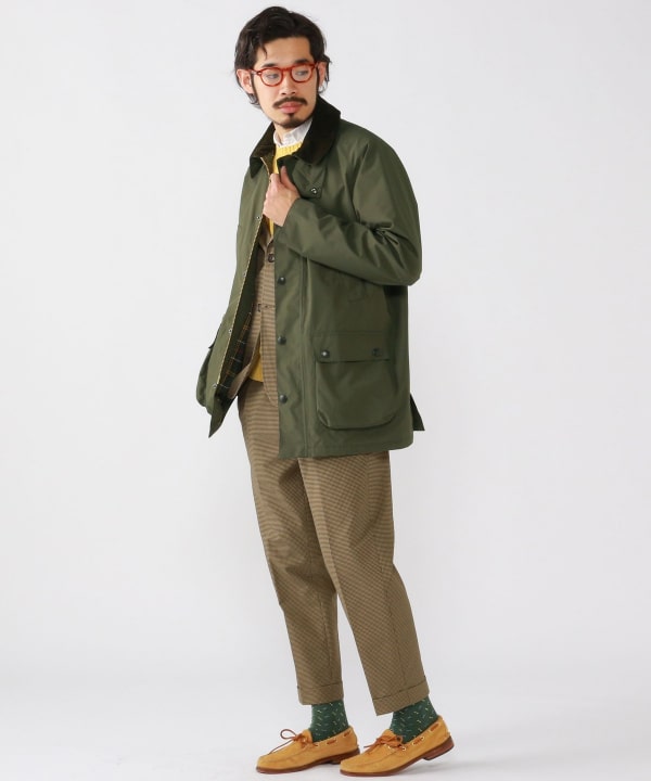 往復送料無料 Barbour×BEAMS PLUS 別注 BEDALE 2layer passwithpamela.com