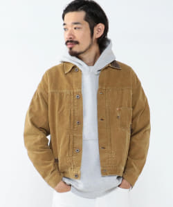 ▲【予約・イベント限定】REMI RELIEF × BEAMS PLUS / 別注 Corduroy Work Jacket Beige