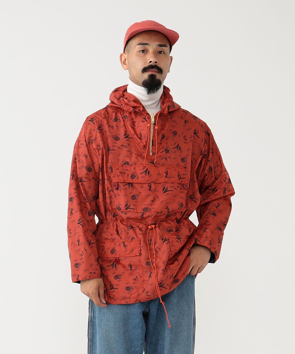 BEAMS PLUS BEAMS PLUS Print Euro Sport Anorak (Blouson Outdoor