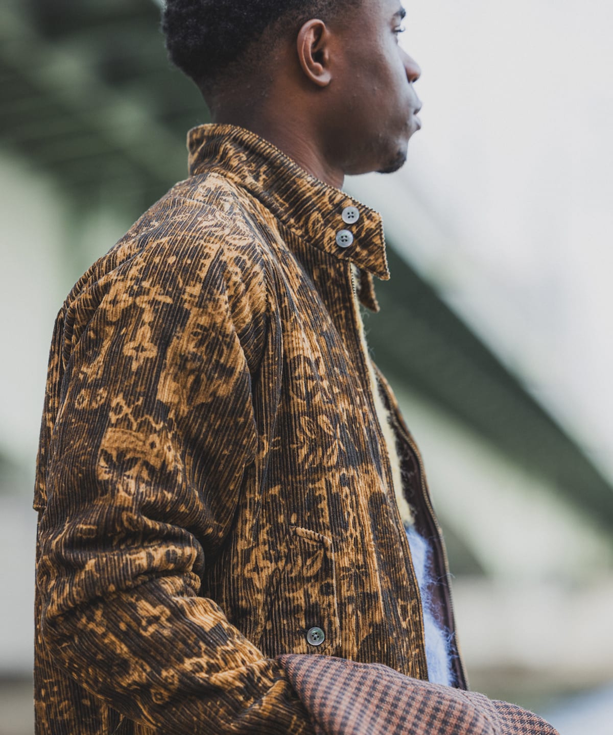 BEAMS PLUS Corduroy Print Jacket (BEAMS PLUS) - Available for