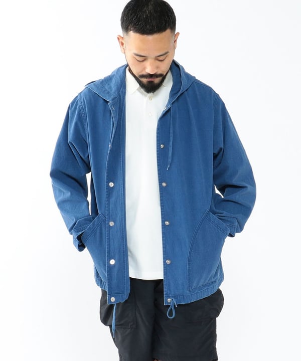 BEAMS PLUS REMI RELIEF × BEAMS PLUS / 別注Outside Parka Indigo（短