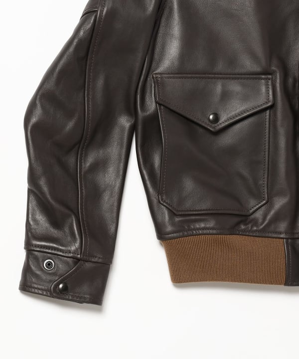 BEAMS PLUS（ビームス プラス）BEAMS PLUS / MIL Blouson Leather ...