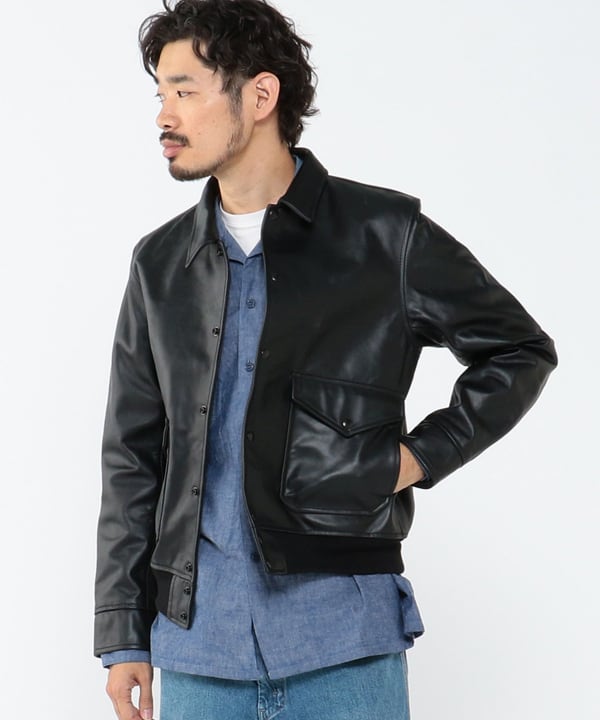 BEAMS PLUS（ビームス プラス）BEAMS PLUS / MIL Blouson Leather（ブルゾン レザーブルゾン）通販｜BEAMS