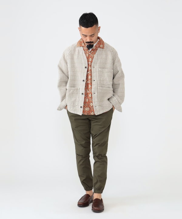 BEAMS PLUS(ビームス プラス)Engineer Jacket Linen Hickory BEAMS PLUS(ビームス プラス)Engineer Jacket Linen Hickory