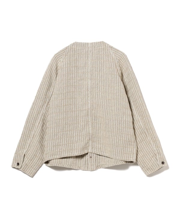 ★現行 麻100%★ BEAMS+ エンジニアジャケット ドーナツボタン L BEAMS PLUS（ビームス プラス）3B Jacket Elbow Patch Harris