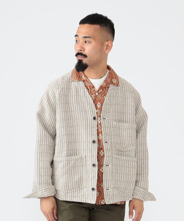 BEAMS PLUS(ビームス プラス)Engineer Jacket Linen Hickory BEAMS PLUS(ビームス プラス)Engineer Jacket Linen Hickory