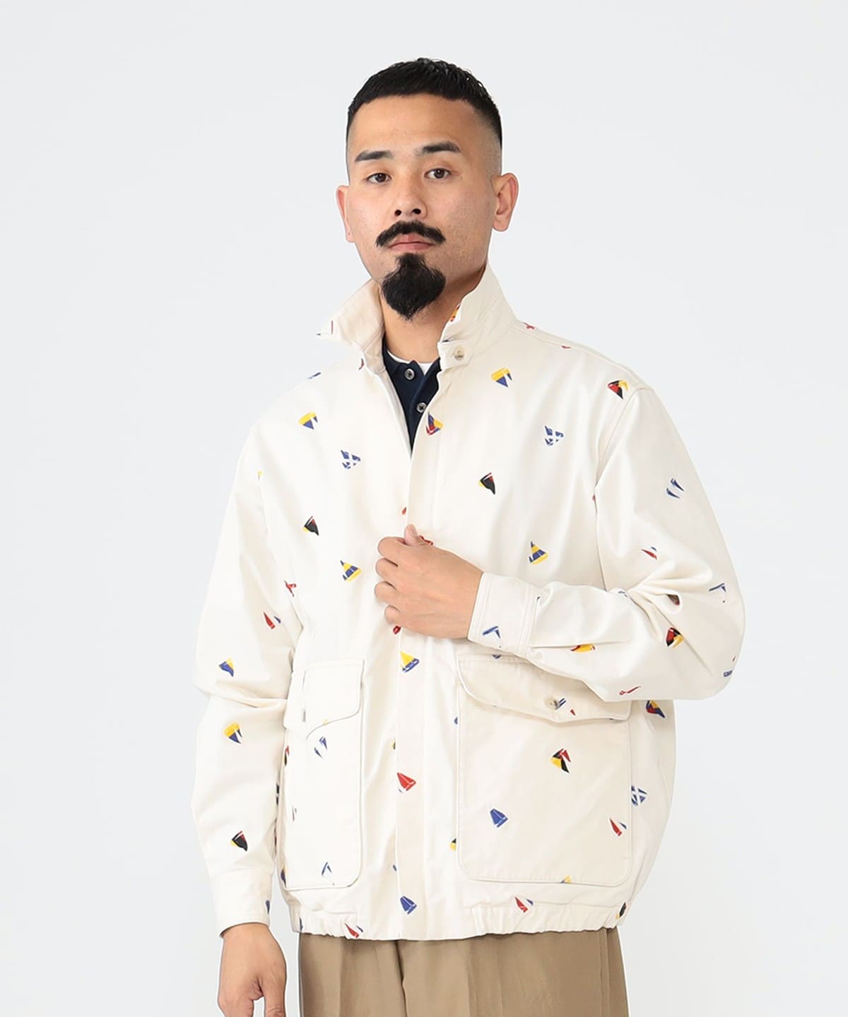 BEAMS PLUS（ビームス プラス）Zipper Blouson Embroidery On