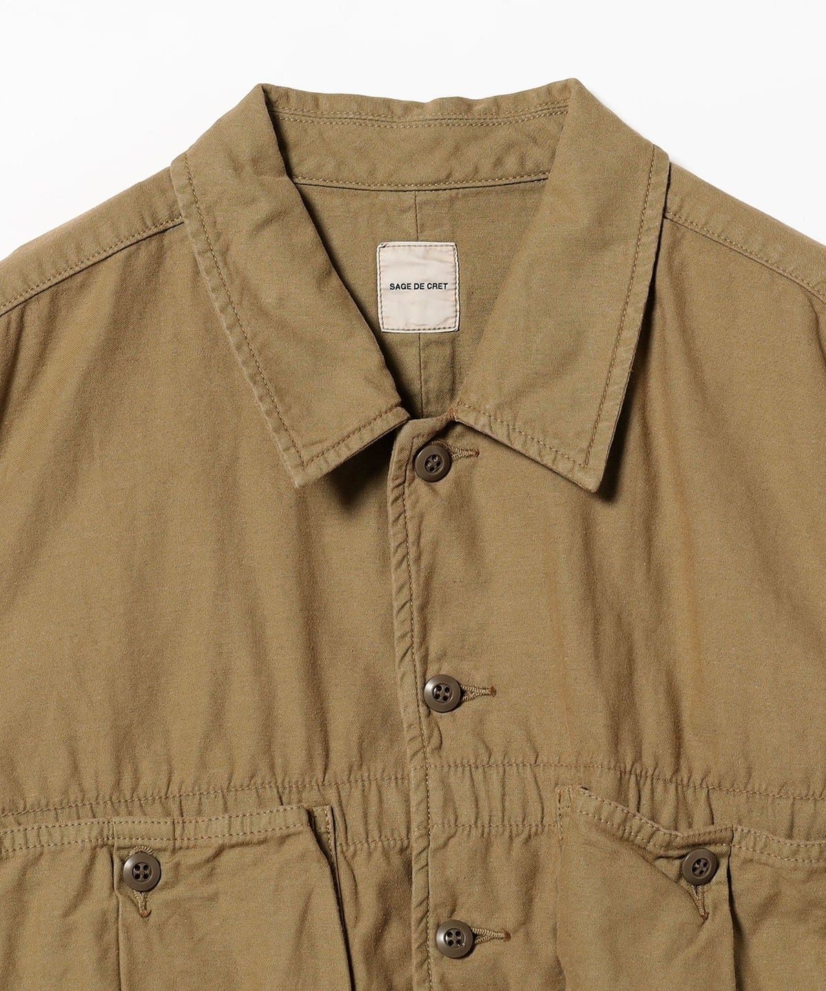 BEAMS PLUS（ビームス プラス）sage de cret / Back Satin Work Shirt