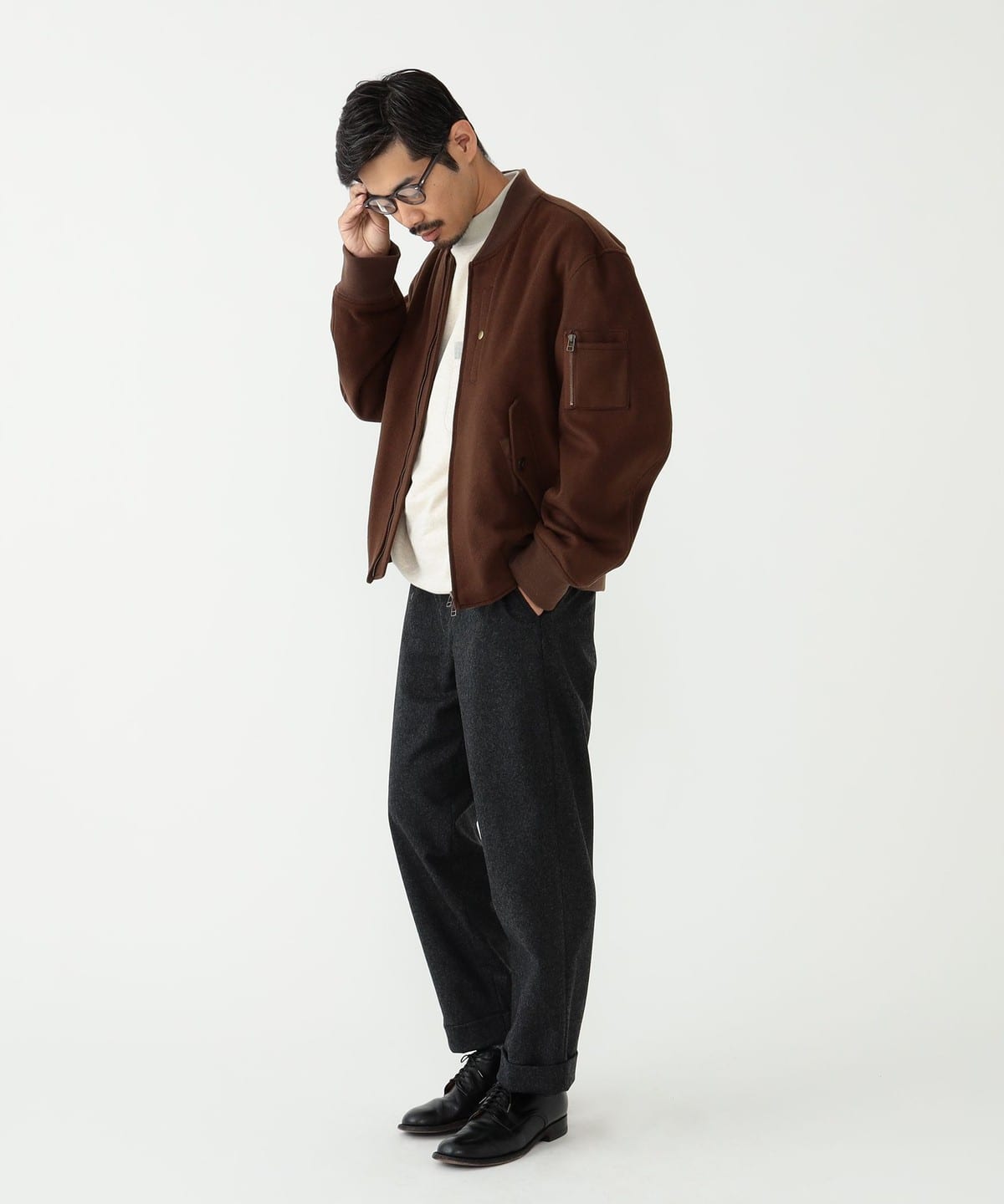 BEAMS PLUS BEAMS PLUS TUBE BEAMS PLUS /別注Flight Jacket（束腰軍事