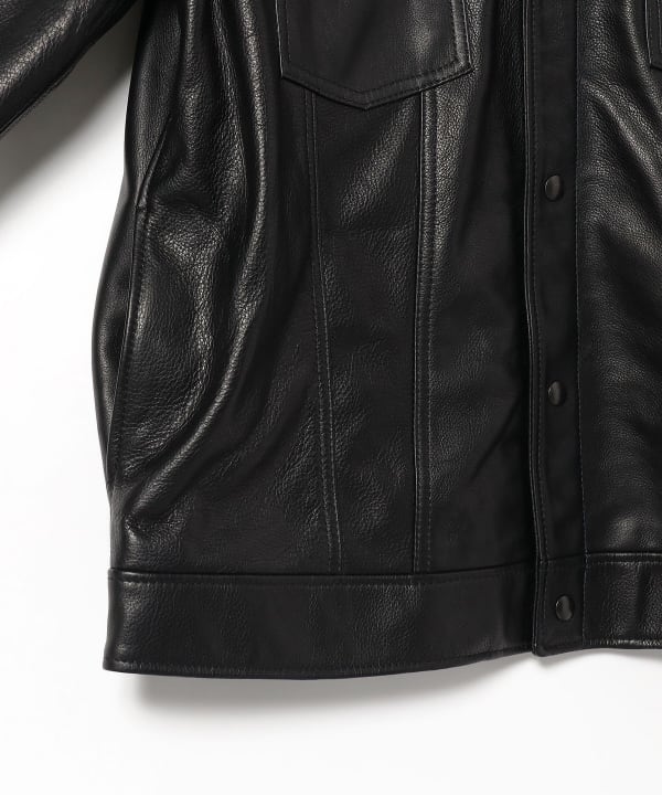 BEAMS PLUS（ビームス プラス）Trucker jacket Leather