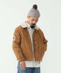 ▲【予約・イベント限定】REMI RELIEF × BEAMS PLUS / 別注 N-1 Deck Jacket Corduroy GOLDEN BROWN