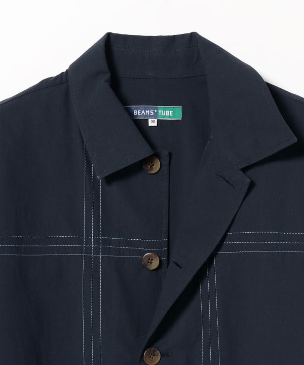 BEAMS PLUS（ビームス プラス）【別注】TUBE / Check Shirt Jacket（ブルゾン ブルゾン）通販｜BEAMS