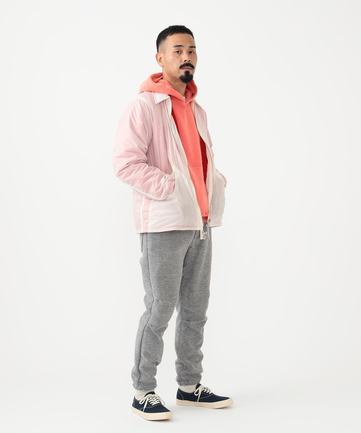 Palace Avirex Leather Jacket Grey - Autumn 2023 - Palace