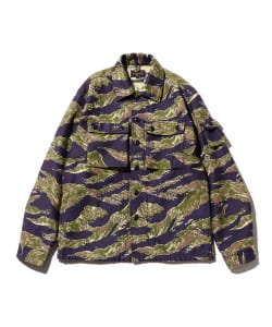 BEAMS PLUS / MIL SHT-JAC Tiger Stripe Jacquard