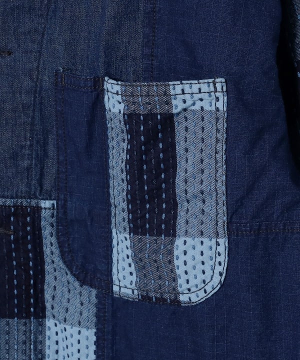 BEAMS PLUS（ビームス プラス）MIL Chore Jacket Indigo Patchwork