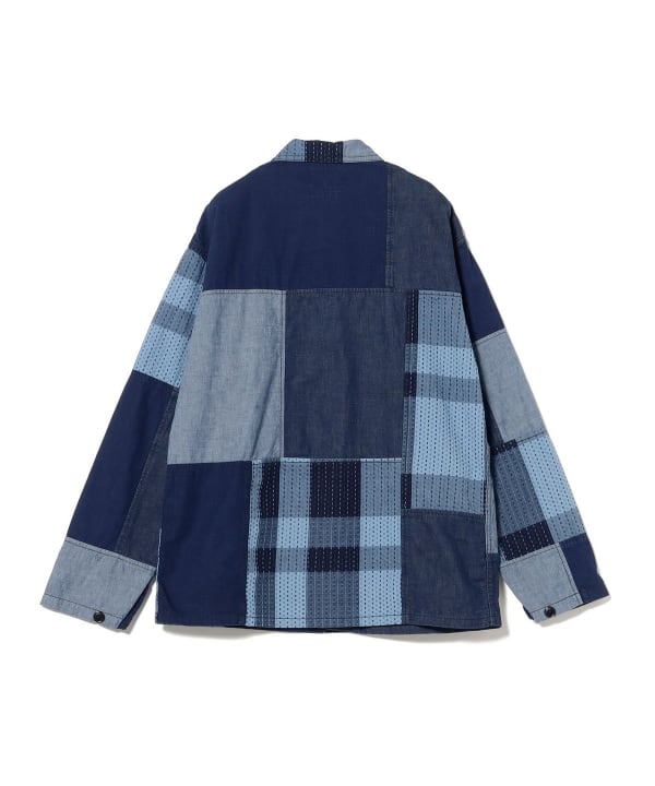 ジャケット・アウター BEAMSPLUS Chore Jacket Indigo Patchwork BEAMS PLUS（ビームス プラス）【タイムセール】MIL Chore Jacket