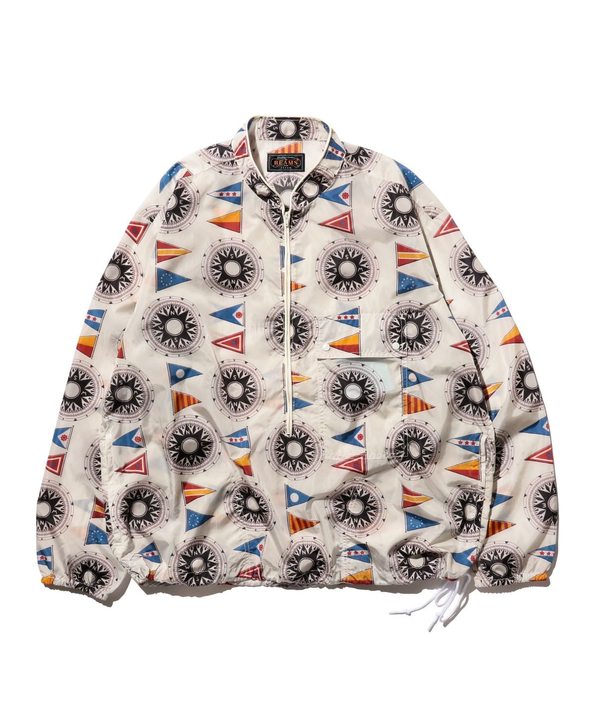 Bay Jacket Nylon Print ブルゾン MEN COMPASS S Bay Jacket Nylon Print ブルゾン MEN COMPASS S