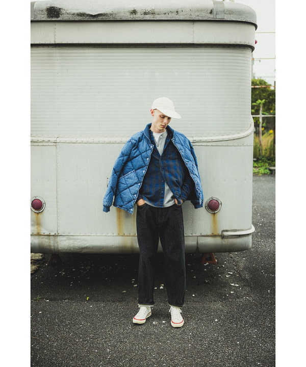 REMI RELIEF×ビームスプラス/別注ジャケット　ネイビー　XLサイズ ダウンジャケットの生みの親をREMI RELIEF流に｜BEAMS PLUS