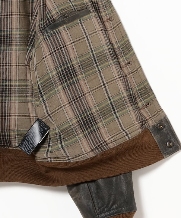 BEAMS PLUS（ビームス プラス）RRL / Indigo Leather Stanton Bomber 