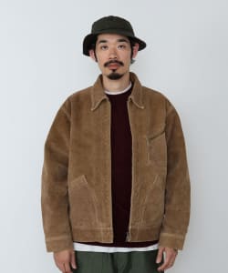 ▲【予約・イベント限定】REMI RELIEF / 別注 ZIP WORK LINING JACKET SUEDE LEATHER