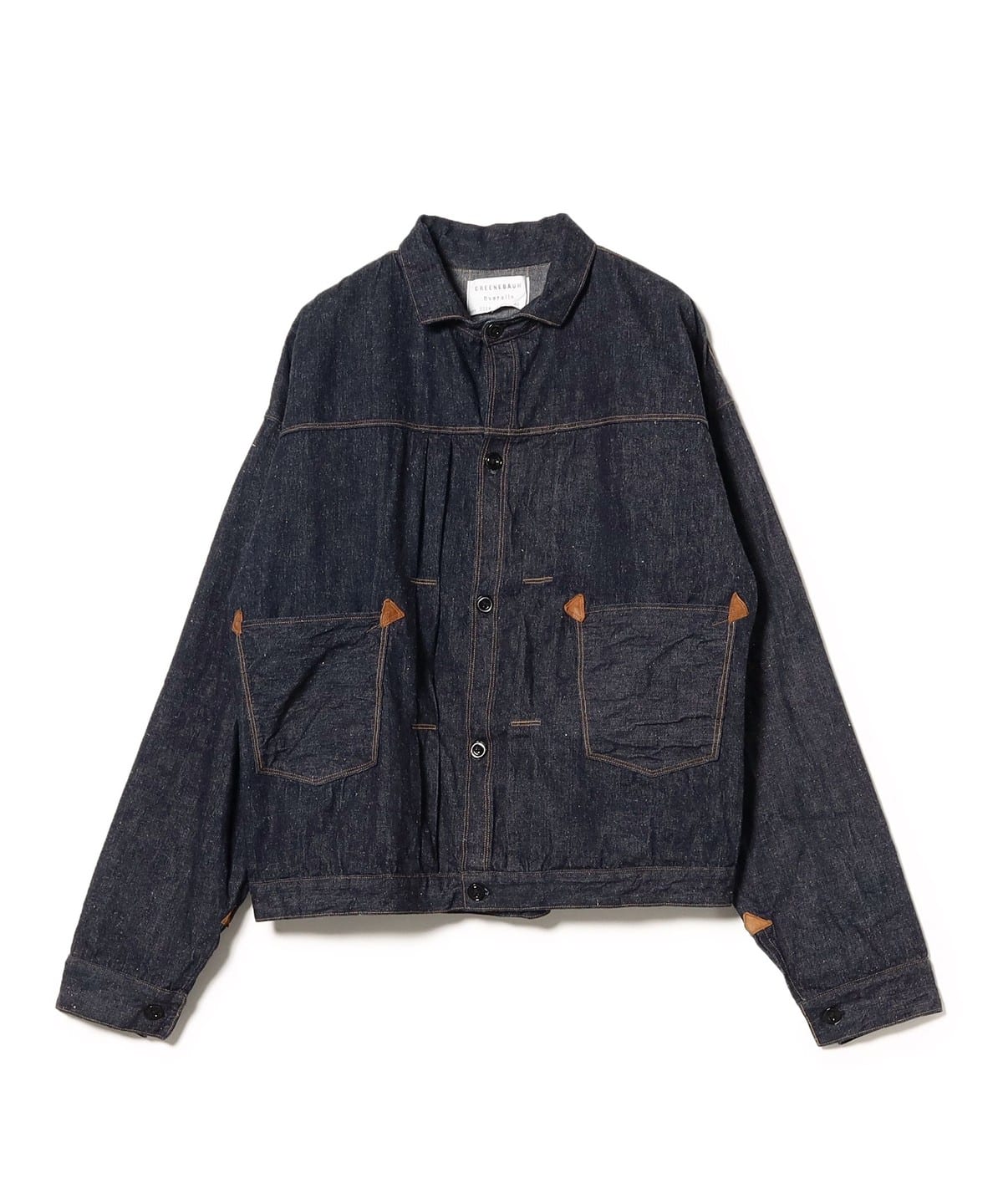 BEAMS PLUS（ビームス プラス）WAREHOUSE & CO. / Lot 2214 1880 HEAVY LEATHER BOUND  BLOUSE ONE WASH（ブルゾン デニムジャケット）通販｜BEAMS