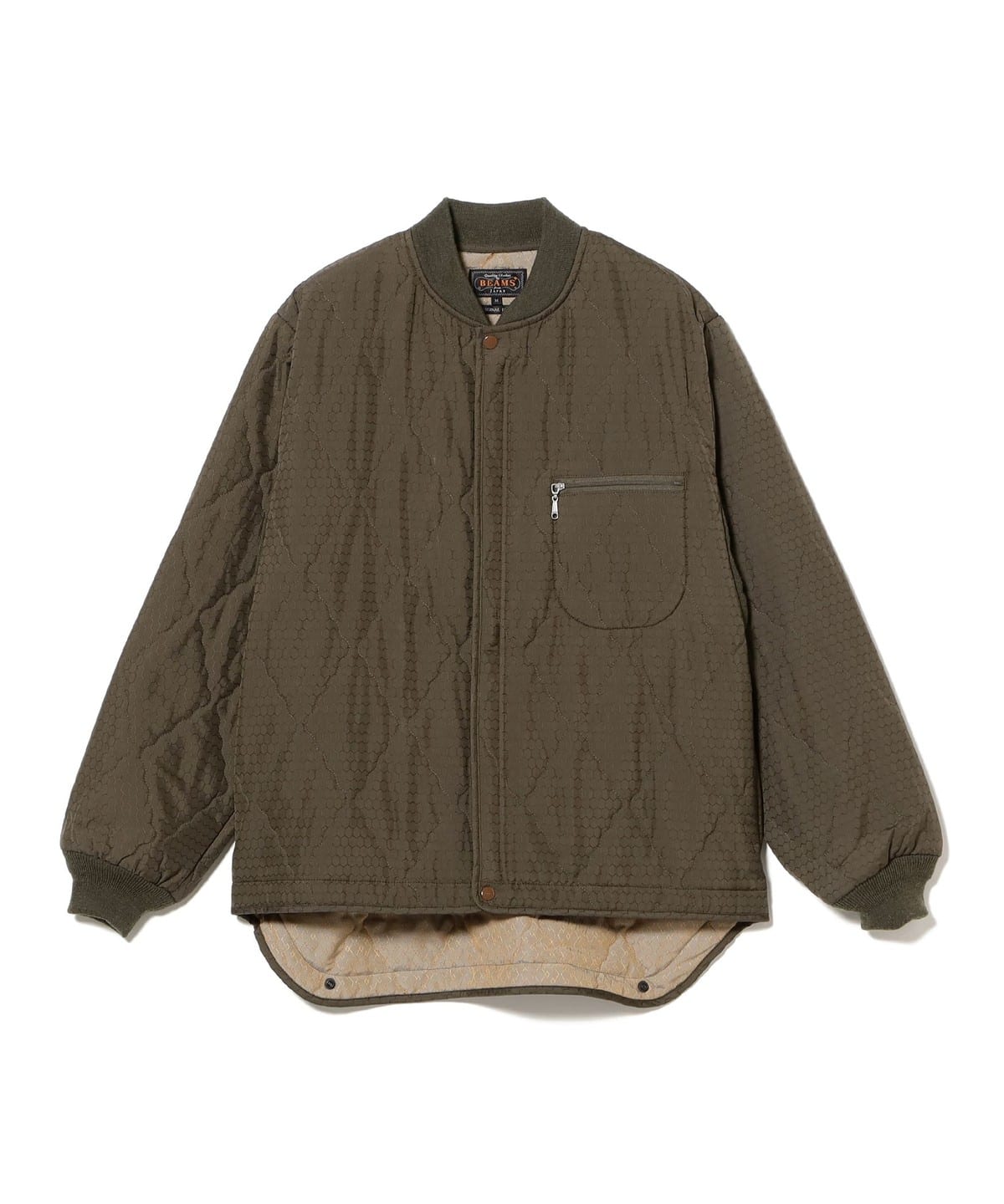 BEAMS PLUS（ビームス プラス）Quilt Puff Blouson Hexagon Jacquard