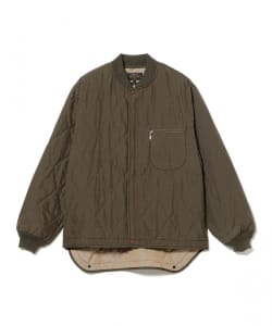 【BLACK FRIDAY対象】Quilt Puff Blouson Hexagon Jacquard Nylon