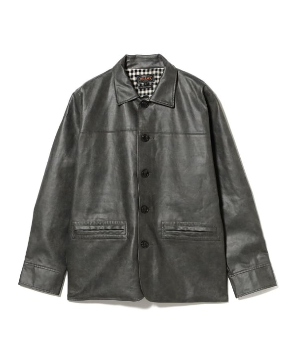BEAMS PLUS（ビームス プラス）Car Coat Aged Fake Leather（コート