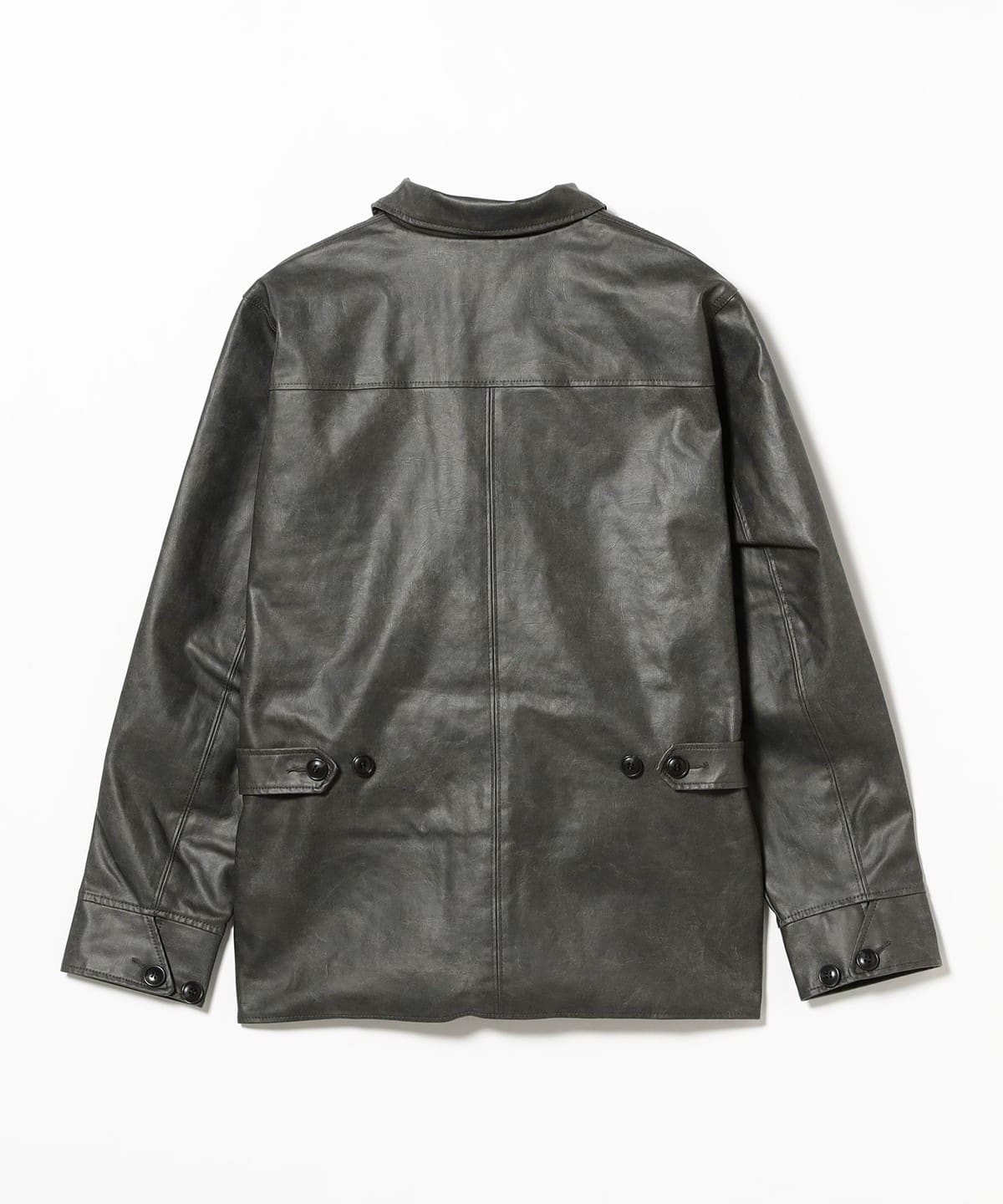 BEAMS PLUS Car Coat Aged Fake Leather (Coats BEAMS PLUS Other