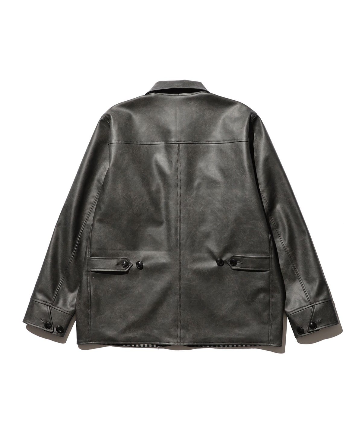 BEAMS PLUS（ビームス プラス）Car Coat Aged Fake Leather（コート