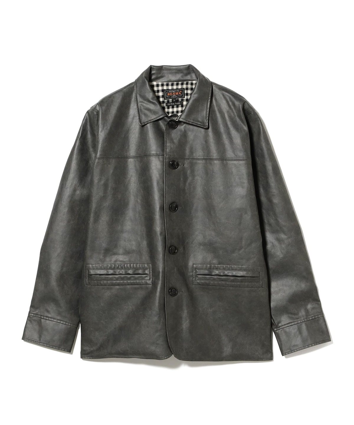 BEAMS PLUS（ビームス プラス）Car Coat Aged Fake Leather（コート
