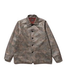 Car Coat Aged Fake Leather