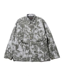 P-Man Jacket Supima Herringbone on Paint Print