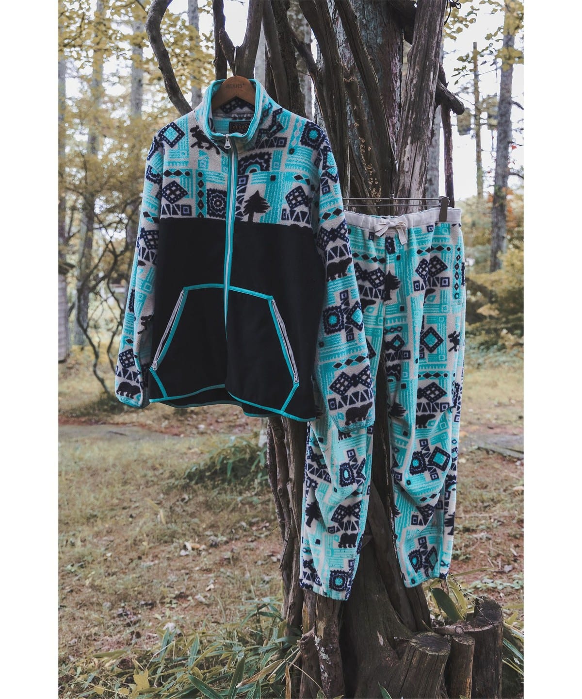 BEAMS PLUS（ビームス プラス）MIL Liner Jersey 2tone Animal Print 
