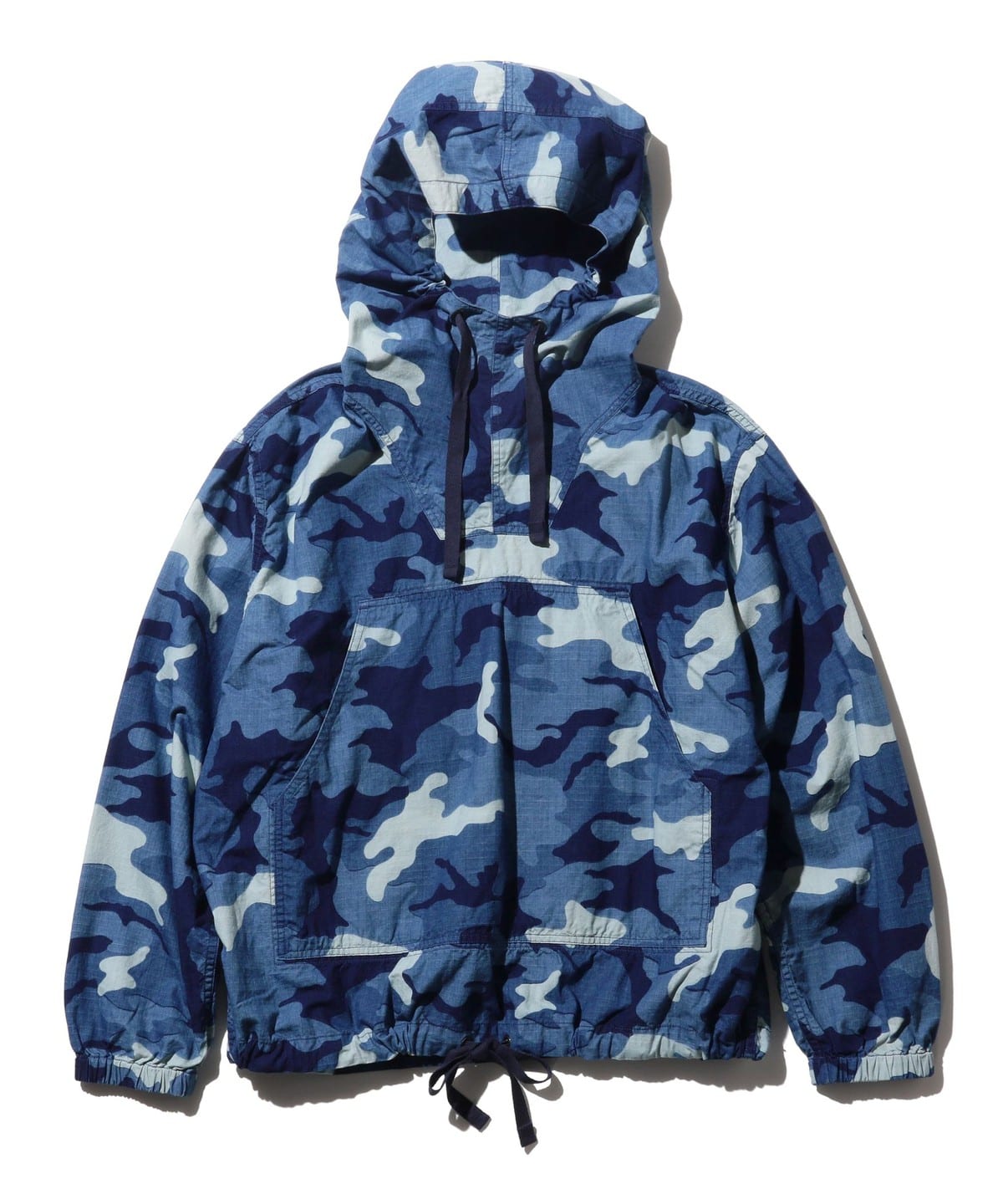 MIL Smock Indigo Rip Stop Discharge Camo Print ブルゾン MEN INDIGO M MIL Smock Indigo Rip Stop Discharge Camo Print ブルゾン MEN INDIGO M