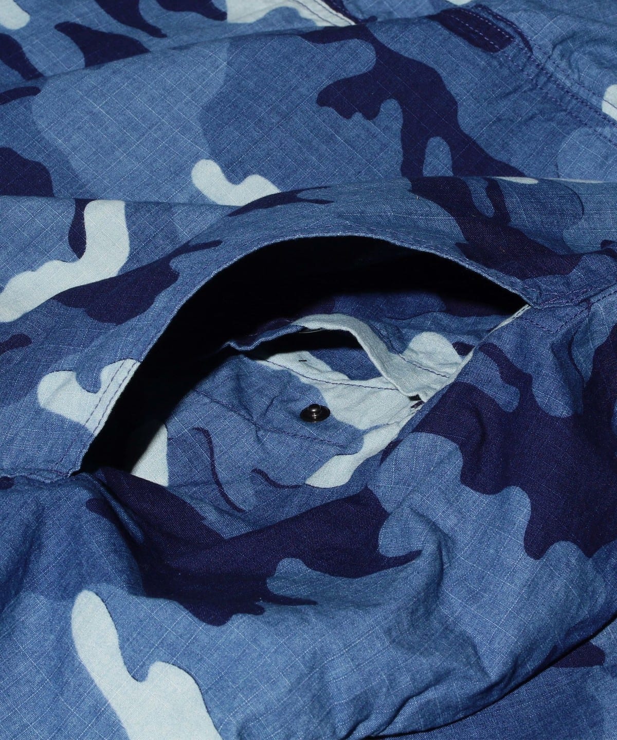 BEAMS PLUS（ビームス プラス）MIL Smock Indigo Rip Stop Discharge 